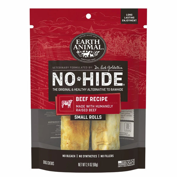 Earth Animal No-Hide Beef Recipe Dog Treats - Small - Rolls / 2-count - Dog Treats 9