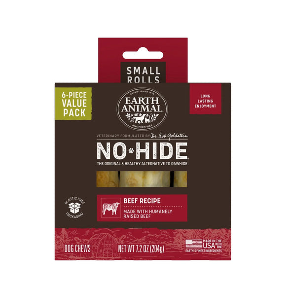 Earth Animal No-Hide Beef Recipe Dog Treats - Small - Rolls / 6-count - Dog Treats 10