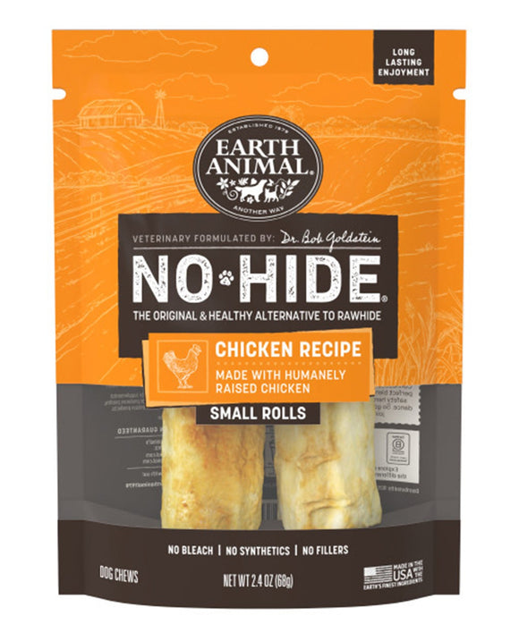 Earth Animal No-Hide Chicken Dog Treats - Small - Rolls / 2-count - Dog Treats 4