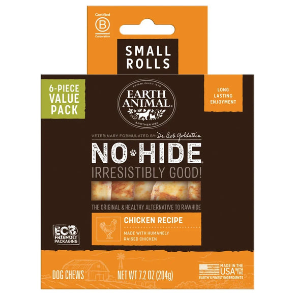 Earth Animal No-Hide Chicken Dog Treats - Small - Rolls / 6-count - Dog Treats 5