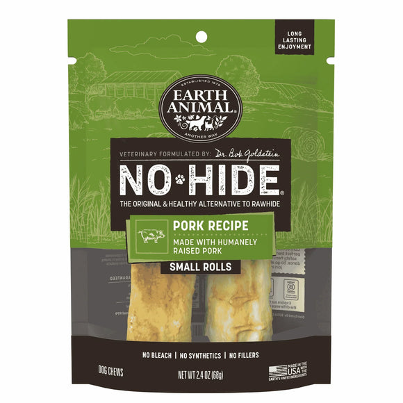 Earth Animal No-Hide Pork Recipe Dog Treats - Small - Rolls / 2-count - Dog Treats 4