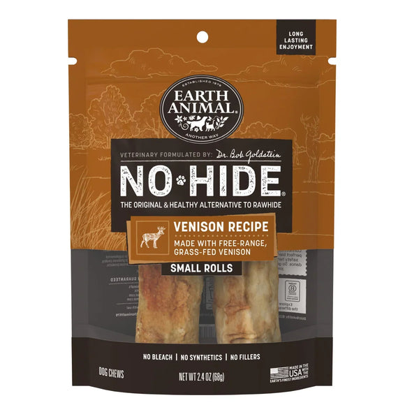 Earth Animal No-Hide Venison Recipe Dog Treats - Small - Rolls / 2-count - Dog Treats 4