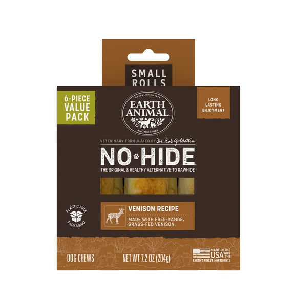 Earth Animal No-Hide Venison Recipe Dog Treats - Small - Rolls / 6-count - Dog Treats 5