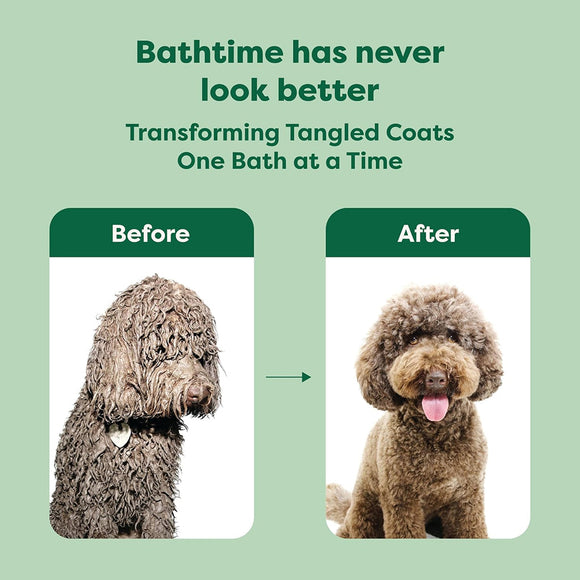 Earth Rated 3-in-1 Curly Coat White Tea & Basil Shampoo & Conditioner for Dogs (16 oz)