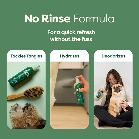 Earth Rated Deodorizing Spray Conditioning & Odor-Eliminating White Tea & Basil Refresh Mist for Dogs (8 oz)