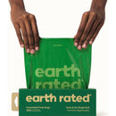 Earth Rated Dog Poop Bags Grab & Go Single Roll -Unscented (300 Bags)