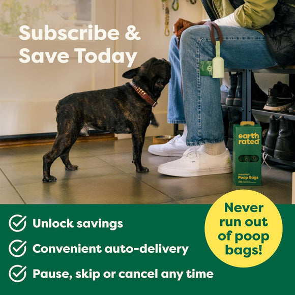 Earth Rated Dog Poop Bags Refill Rolls- Lavender Scented