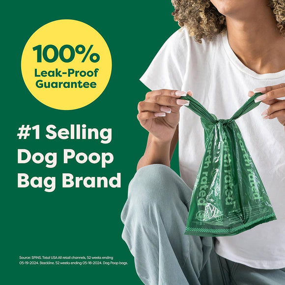 Earth Rated Dog Poop Bags with Handles- Unscented -120 Handle Bags