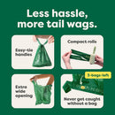 Earth Rated Dog Poop Bags with Handles- Unscented -120 Handle Bags