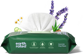 Earth Rated Hypoallergenic Dog Grooming Wipes Lavender Scented (100 count) - Dog Grooming 1