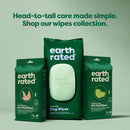 Earth Rated Hypoallergenic Dog Grooming Wipes -Lavender Scented (100 count)