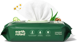 Earth Rated Hypoallergenic Dog Grooming Wipes Unscented (100 count) - Dog Grooming 1