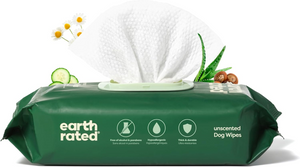 Earth Rated Hypoallergenic Dog Grooming Wipes Unscented (100 count) - Dog Grooming 1