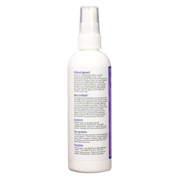 Earthbath Deodorizing Spritzes Lavender Spritz For Dogs (8 oz)