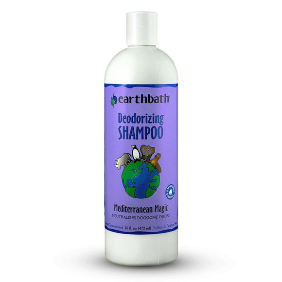 Earthbath Mediterranean Magic Deodorizing Shampoo for Dogs & Cats (16 oz) - Pet Shampoo & Conditioner 1