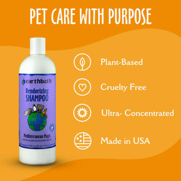 Earthbath Mediterranean Magic Deodorizing Shampoo for Dogs & Cats (16 oz) - Pet Shampoo & Conditioner 3