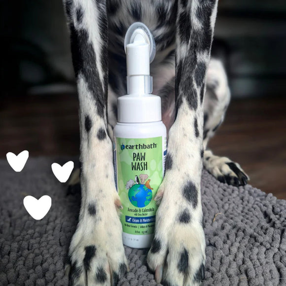Earthbath Paw Wash with Scrubber Brush for Dogs & Cats (8 oz)