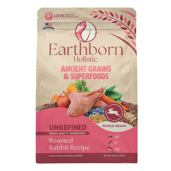 Earthborn Flutterby Earthborn Holistic Unrefined Roasted Rabbit with Ancient
