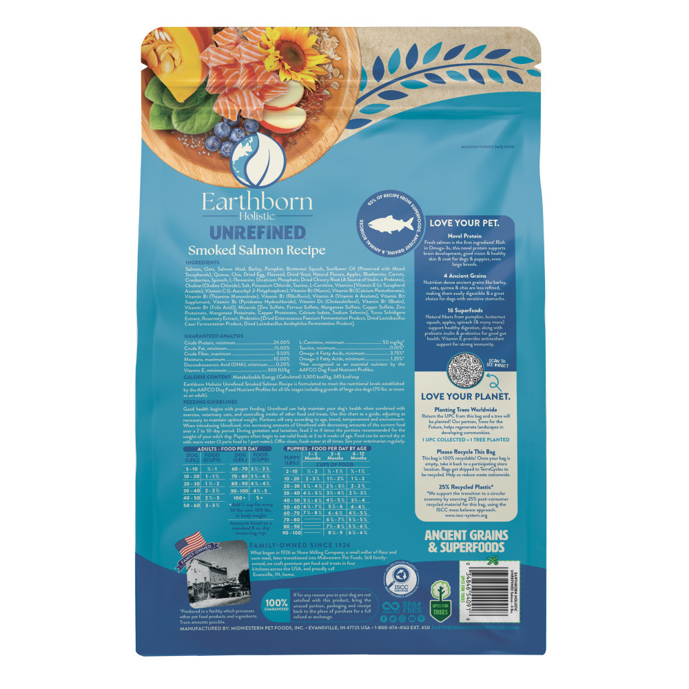 Earthborn Holistic Unrefined Smoked Salmon with Ancient