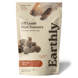 Earthly Off Leash Mini Trainers Smokey Beef Recipe Dog Treats (5 oz) - Soft & Chewy Dog Treats 1