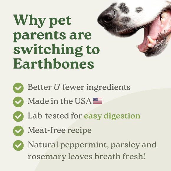 Earthly Pet Earthbones Dental Chews for Dogs - Dog Dental Chews & Treats 3