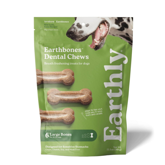 Earthly Pet Earthbones Dental Chews for Dogs - Large (6 bones) - Dog Dental Chews & Treats 11