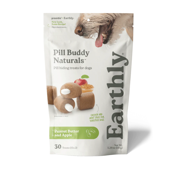 Earthly Pet Pill Buddy Naturals Pill Hiding Treats for Dogs - Peanut Butter & Apple / 30 Treats - Dog Treats 11