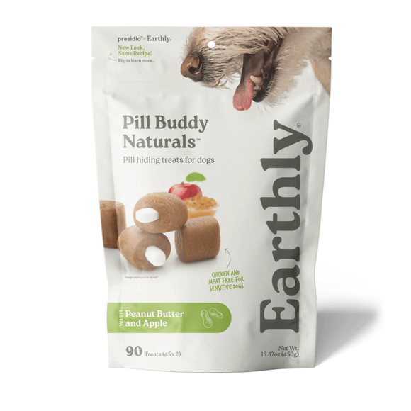 Earthly Pet Pill Buddy Naturals Pill Hiding Treats for Dogs - Peanut Butter & Apple / 90 Treats - Dog Treats 12