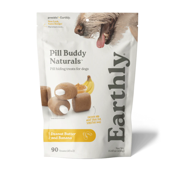 Earthly Pet Pill Buddy Naturals Pill Hiding Treats for Dogs - Peanut Butter & Banana / 90 Treats - Dog Treats 14