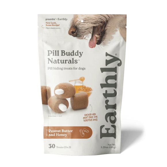 Earthly Pet Pill Buddy Naturals Pill Hiding Treats for Dogs - Peanut Butter & Honey / 30 Treats - Dog Treats 15