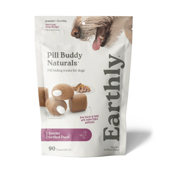 Earthly Pet Pill Buddy Naturals Pill Hiding Treats for Dogs - Tender Grilled Duck / 90 Treats - Dog Treats 9