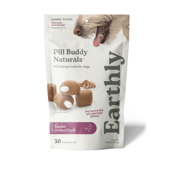 Earthly Pet Pill Buddy Naturals Pill Hiding Treats for Dogs - Tender Grilled Duck / 30 Treats - Dog Treats 10