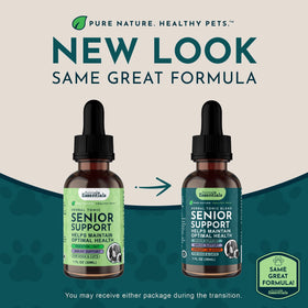 Animal Essentials Senior Support Herbal Tonic to Maintain Optimal Health for Dogs & Cats - 0