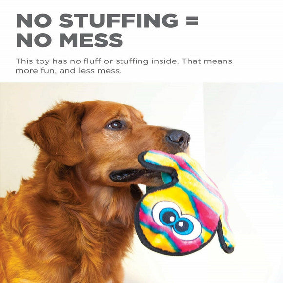 Outward Hound Invincible Gecko 2 Stuffingless Durable Squeaker Red / Orange Dog Toy (Medium)