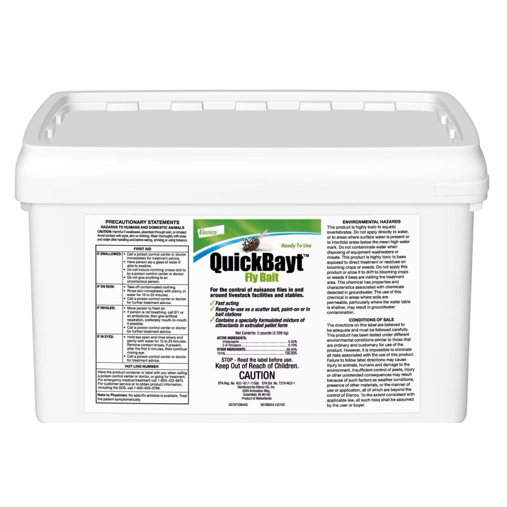 Elanco QuickBayt Fast Fly Bait for Livestock Barn Control