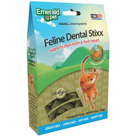 Emerald Pet Feline Dental Stixx with Tuna & Pumpkin Dental Cat Treats (3.6 oz) - Cat Dental Chews & Treats 1