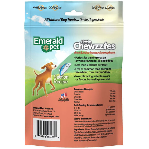 Emerald Pet Little Chewzzies Salmon Recipe Dog Treats 5-oz - Dog Treats 3
