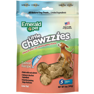 Emerald Pet Little Chewzzies Salmon Recipe Dog Treats 5-oz - Dog Treats 1