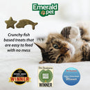 Emerald Pet Wholly Fish! Salmon Recipe Grain-Free Crunchy Cat Treats