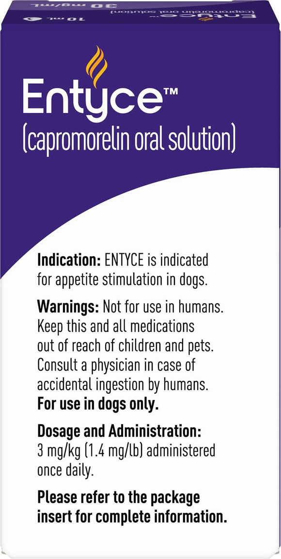Entyce 30mg/ml appetite stimulant liquid for dogs