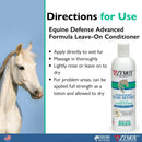 Zymox Equine Defense Leave-On Conditioner Liquid - Directions for Use