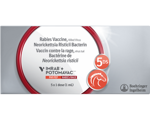 Equine Imrab + Potomavac Vaccine - 1ml x 5 doses - 2
