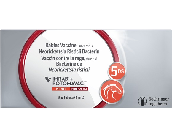 Equine Imrab + Potomavac Vaccine - 1ml x 5 doses - 2