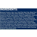 Nutritional information label on Equus Magnificus The German Horse Muffin treats