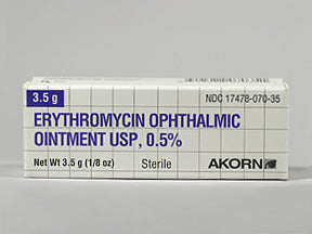 Erythromycin 0.5% Ophthalmic Ointment (3.5g) (Manufacturer may vary) - Online Dog Pharmacy: Supplements Vitamins