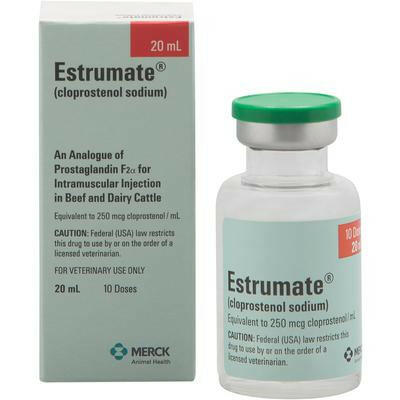 Estrumate (cloprostenol) Injection for Cattle - 20 ml (10 doses) - Pet Medicine 1