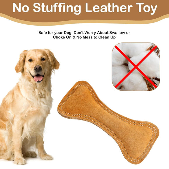 Ethical Dura-Fuse Leather Bone Toy For Dogs - Dog Toys 3