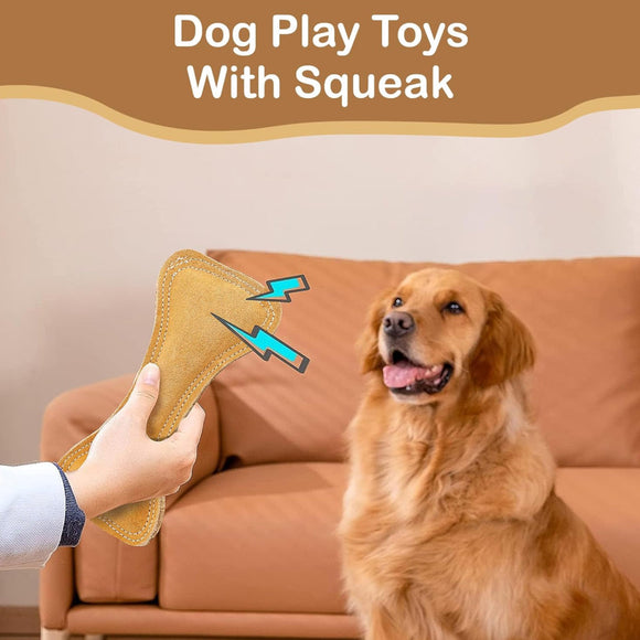 Ethical Dura-Fuse Leather Bone Toy For Dogs - Dog Toys 7