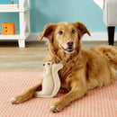 Ethical Dura-Fuse Leather Jute Squirrel Toy For Dog Small (10")