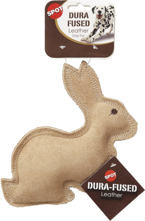 Ethical Dura-Fuse Leather Rabbit Dog Toy - Dog Toys 1